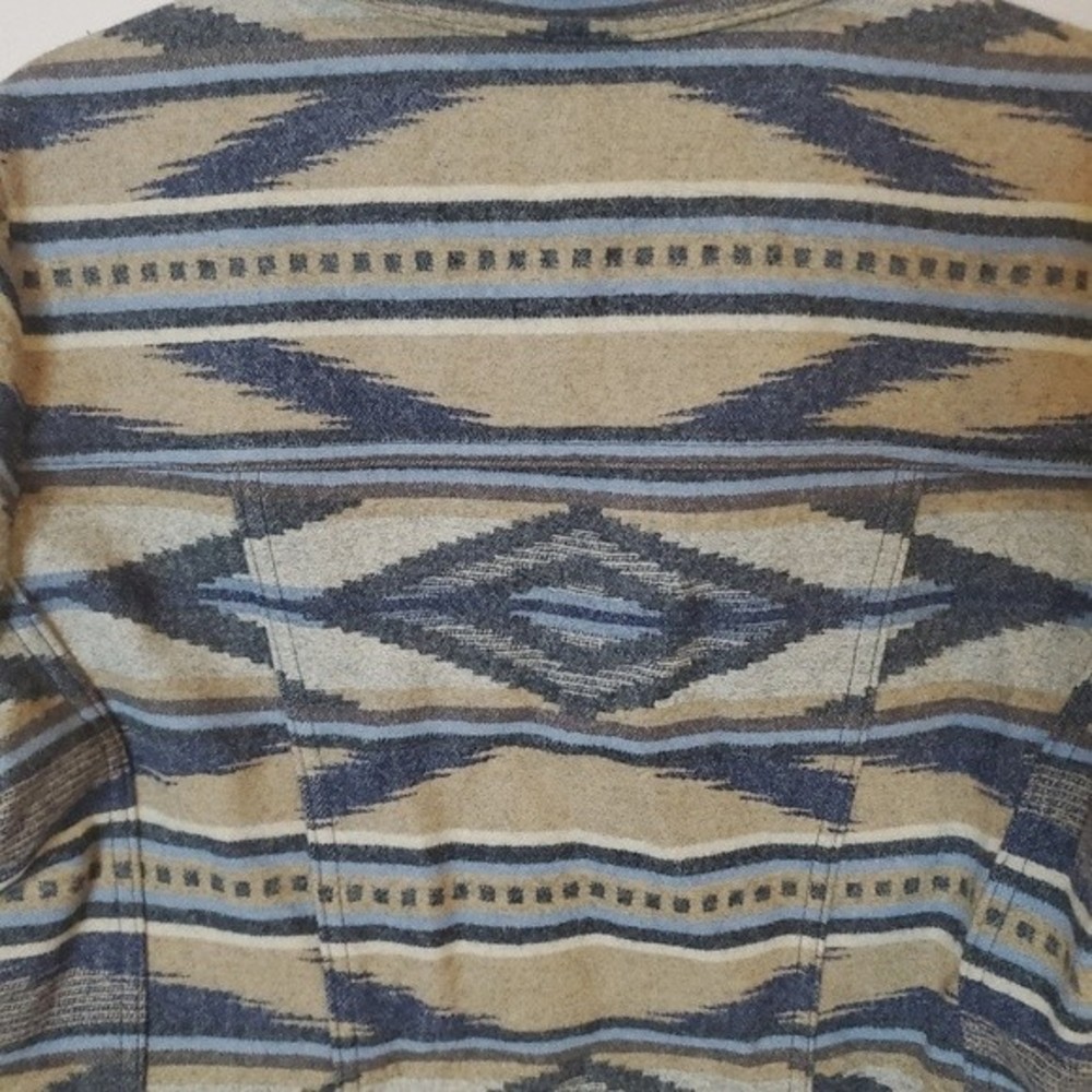 Pendleton Geometric Patterned Blazer In Blue And … - image 6